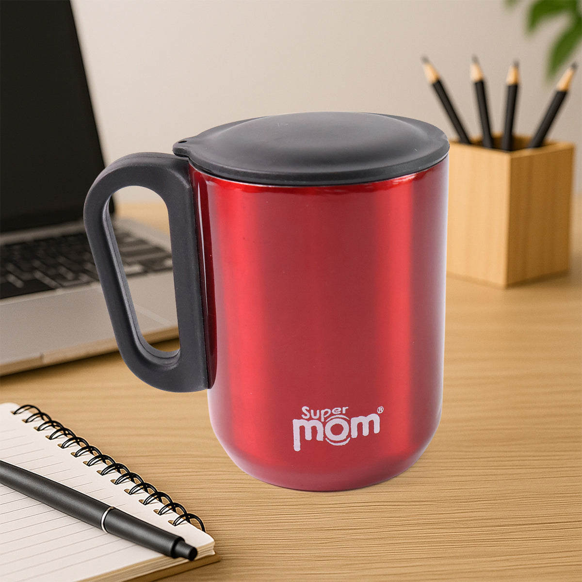 Stainless Steel Metallic Coffee Mug Approx 300ml (1 Pc)