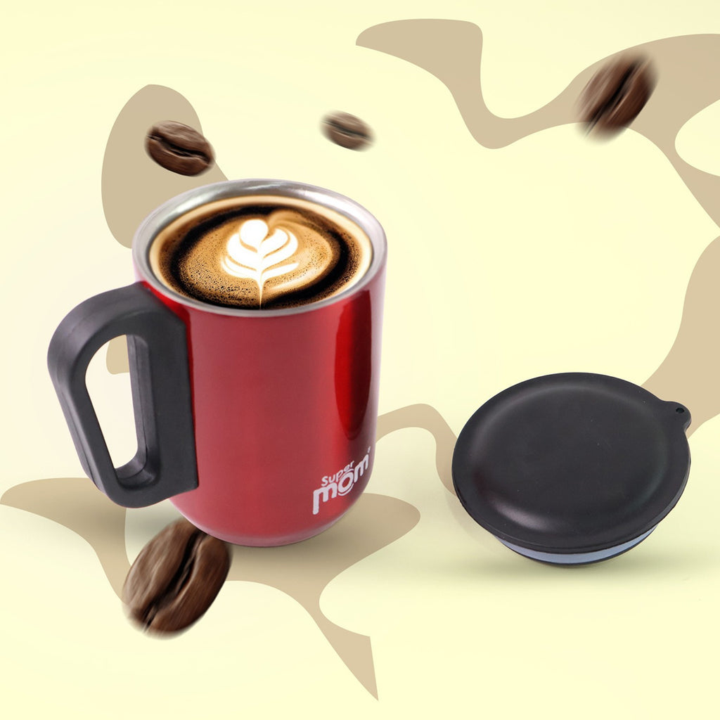 Stainless Steel Metallic Coffee Mug Approx 300ml (1 Pc)
