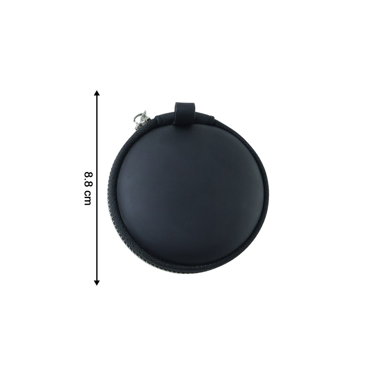 Compact Hard Shell Earphone Carrying Case With Zipper Closure (1 Pc)